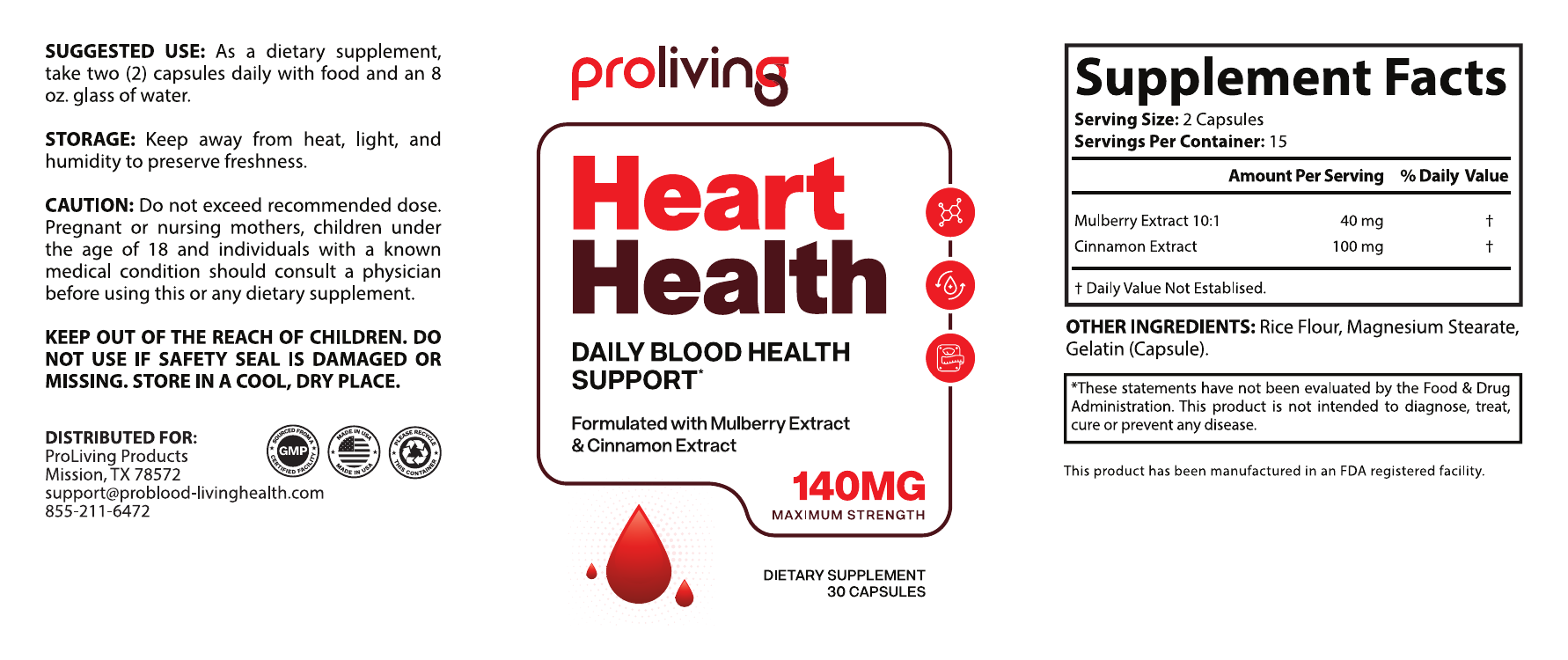 Supplement Facts Label